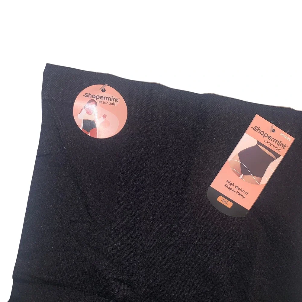 Shapermint Essentials High Waisted Shaper Panty Black 3XL Shapewear